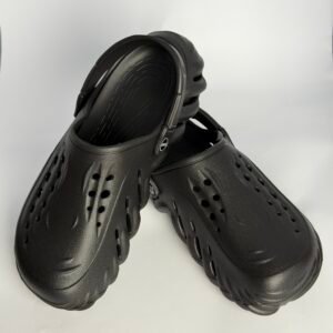 Black comfort clog casual slip-on shoes – Xstepora